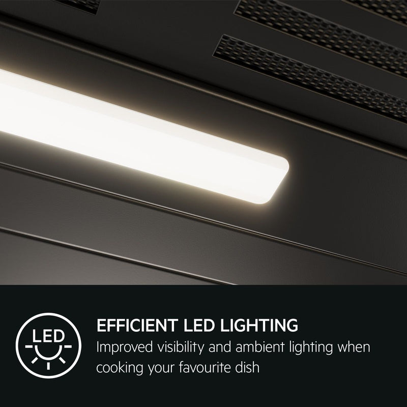 AEG GV77D91SB 90cm Angled Chimney Hood - Black