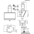 AEG GV77D91SB 90cm Angled Chimney Hood - Black