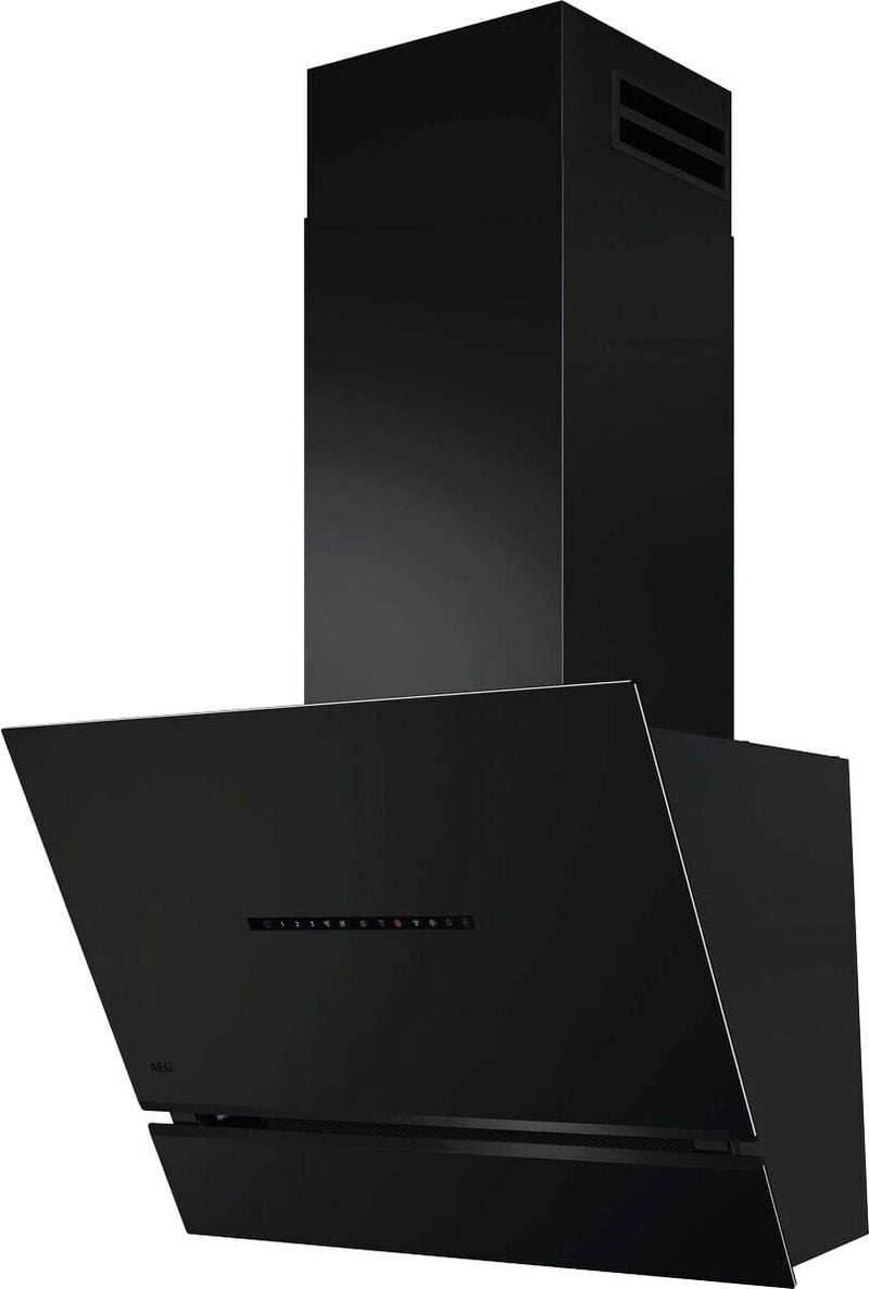 AEG NDV8761CT 60cm Angled Chimney Hood - Matt Black
