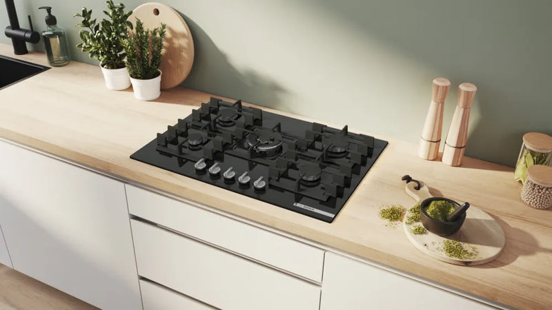 Bosch Series 6 PPQ7A6I40 75cm Gas Hob - Black