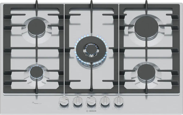 Bosch Series 6 PCQ7A5I90 75cm Gas Hob - Stainless Steel