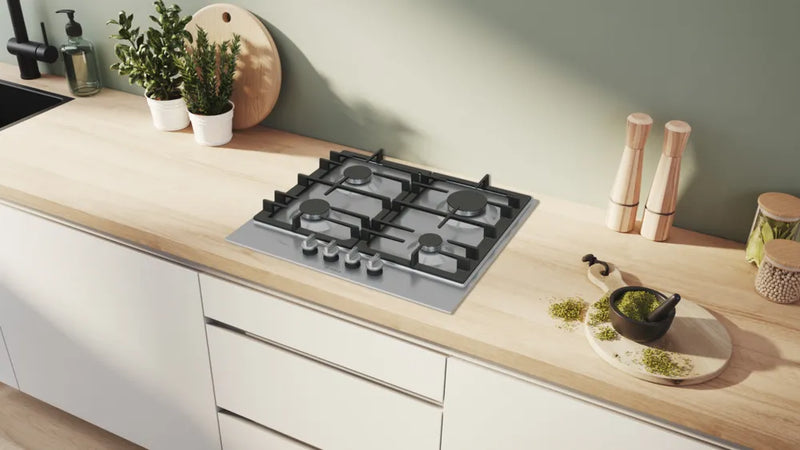 Bosch Series 6 PCP6A5I90 60cm Gas Hob - Stainless Steel