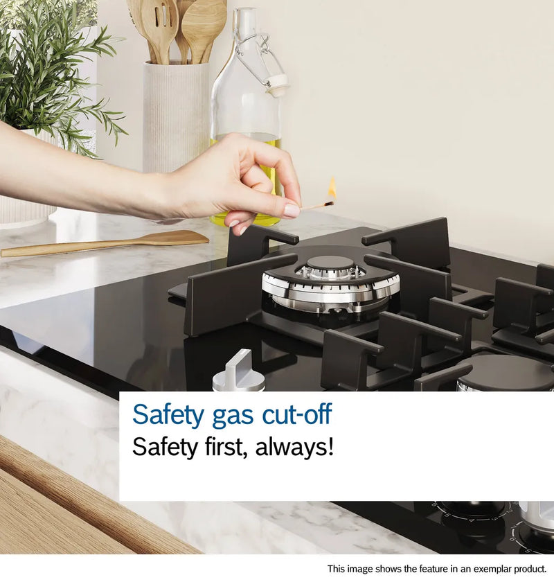 Bosch Series 4 PGP6B5K90 60cm Gas Hob - Stainless Steel