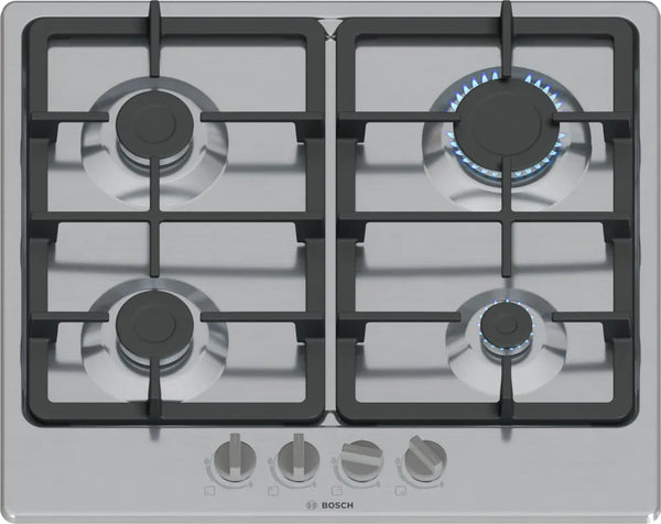 Bosch Series 4 PGP6B5K90 60cm Gas Hob - Stainless Steel