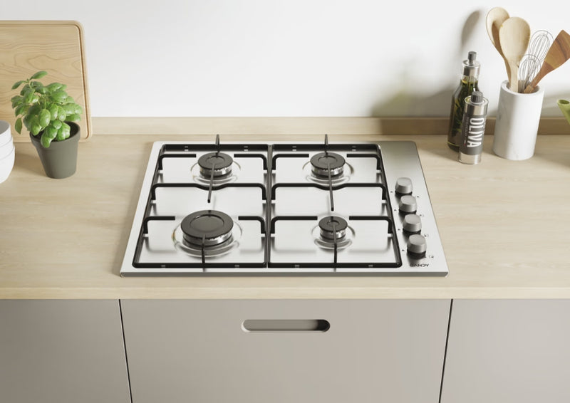 Candy CHW6LX 60cm Gas Hob - Stainless Steel