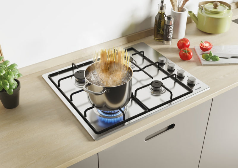 Candy CHW6LX 60cm Gas Hob - Stainless Steel