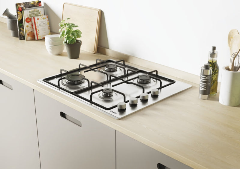 Candy CHW6LX 60cm Gas Hob - Stainless Steel