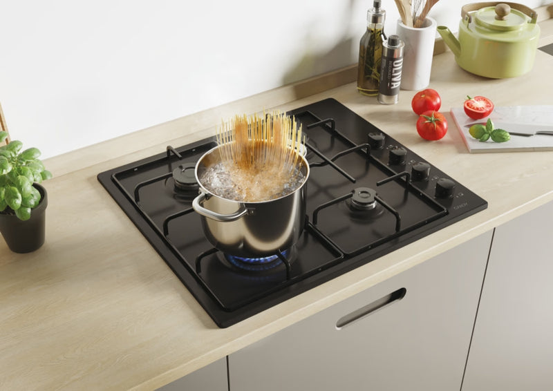 Candy CHW6LBB 60cm Gas Hob - Black