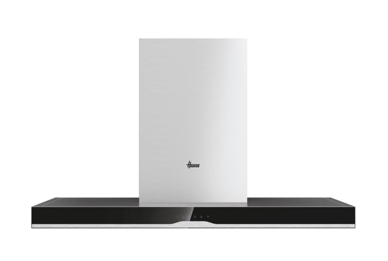 Hoover HTS9CBH5XWIFI 90cm Island Hood - Black & Stainless Steel