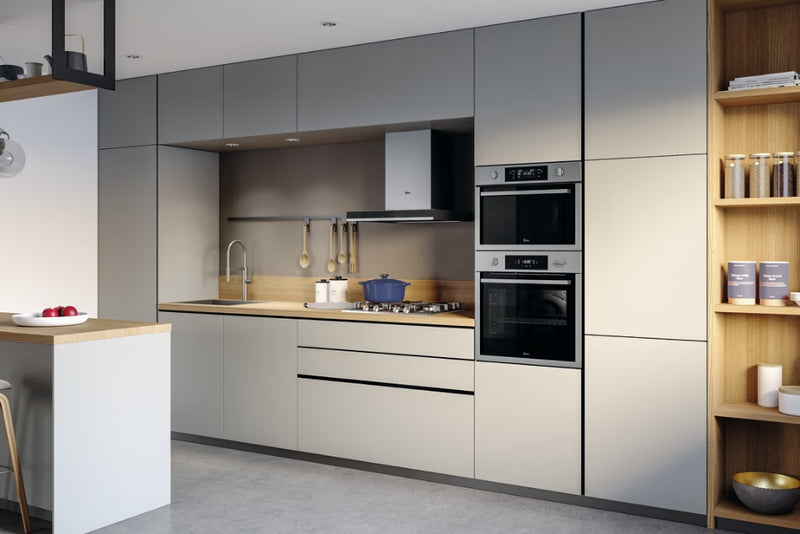Hoover HTS6CBH3X 60cm Island Hood - Black & Stainless Steel