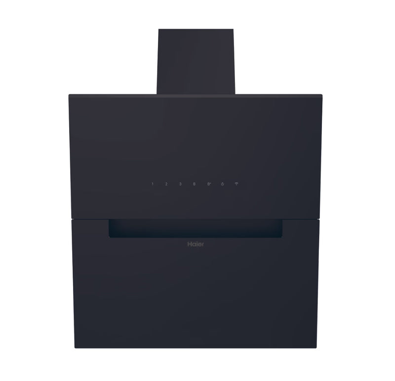 Haier HADG6CBS4BWIFI 60cm Chimney Hood - Black Glass
