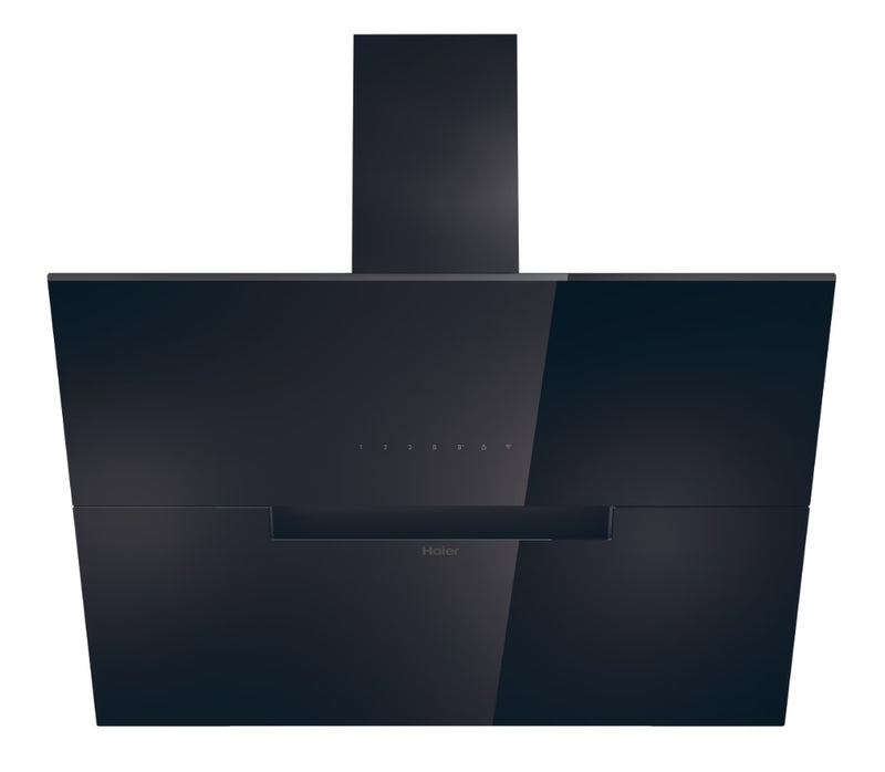 Haier HADG9CBS4BWIFI 90cm Chimney Hood - Black Glass
