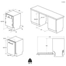 Haier XI1C3TB2FB-80 F/I 11 Place Slim Dishwasher