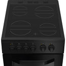 Hotpoint HTE5VCB Slim Electric Cooker - Black