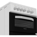 Hotpoint HTE5VCW Slim Electric Cooker - White