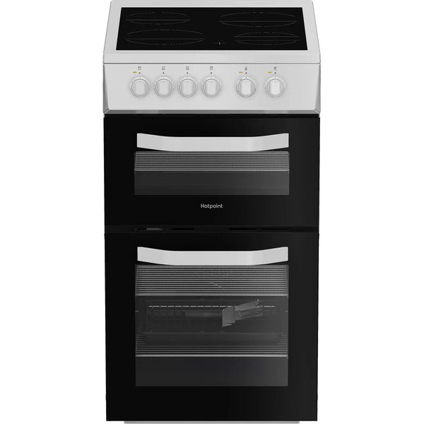 Hotpoint HTE5VCW Slim Electric Cooker - White