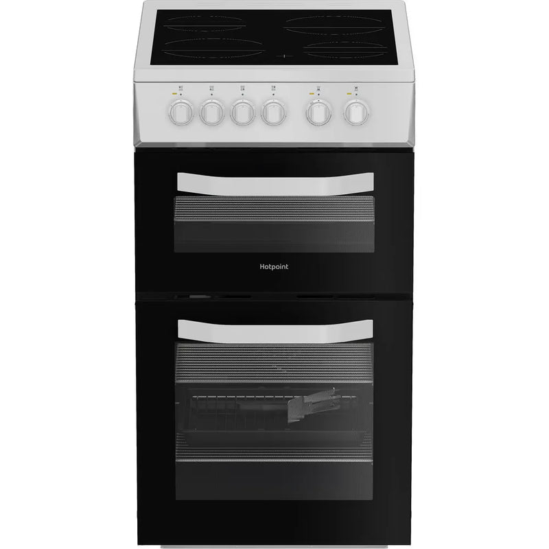 Hotpoint HTE5VCW Slim Electric Cooker - White