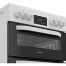 Hotpoint HDE6VDW Electric Cooker - White