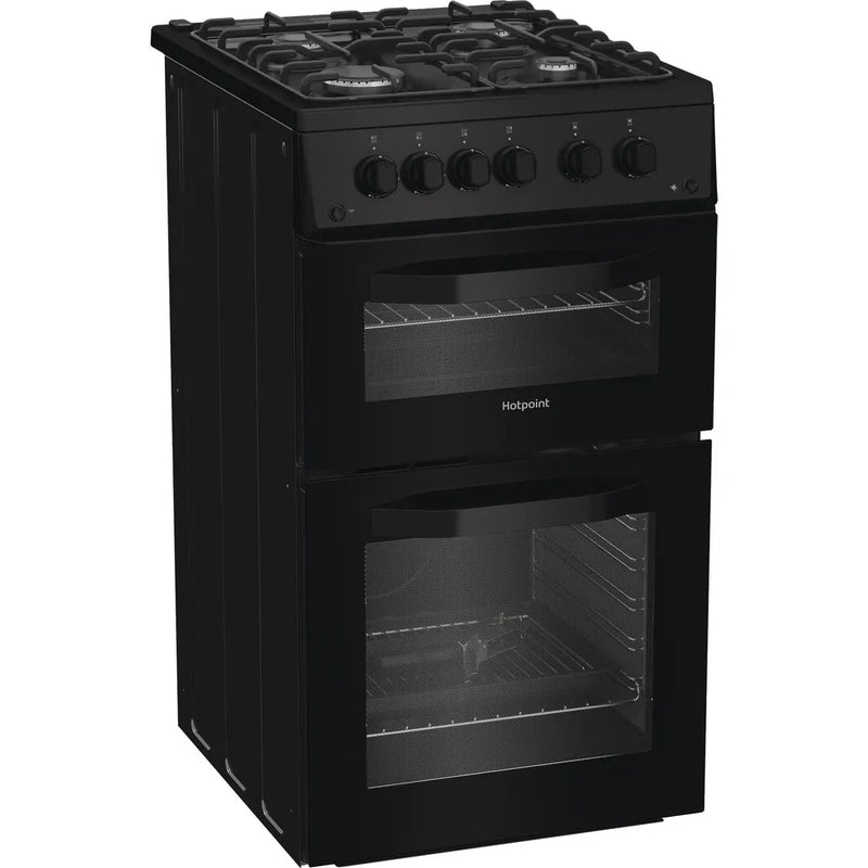 Hotpoint HTG5GCB Slim Gas Cooker - Black