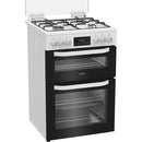 Hotpoint HDD6GDC2W Dual Fuel Cooker - White