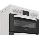 Hotpoint HDD6GDC2W Dual Fuel Cooker - White