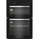 Hotpoint DIH 10D B Double Electric Oven - Black