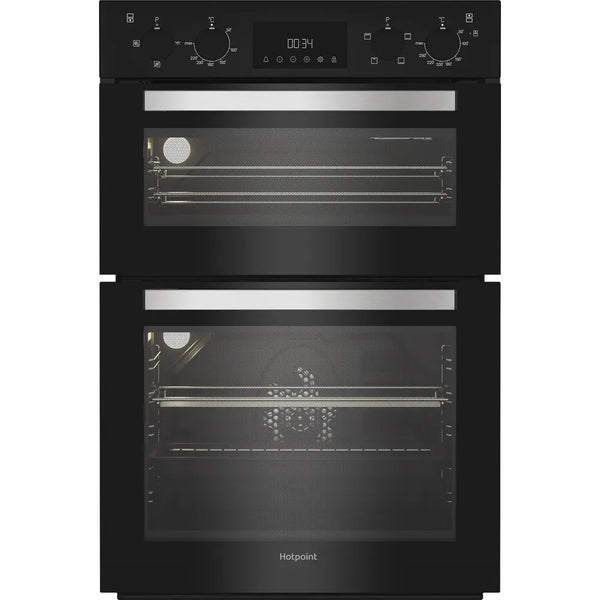 Hotpoint DIH 10D B Double Electric Oven - Black