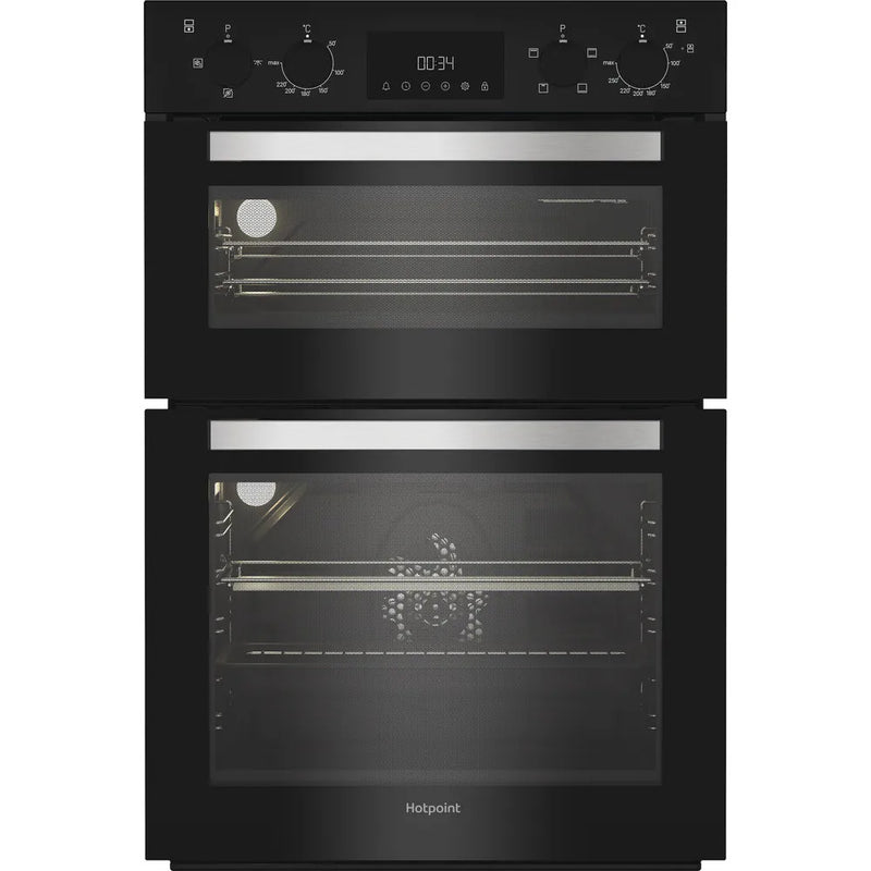 Hotpoint DIH 10D B Double Electric Oven - Black