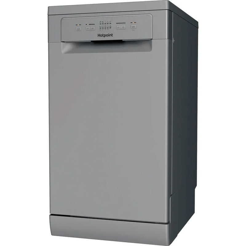 Hotpoint HP2FE10CS90SUK F/S 10 Place Slim Dishwasher - Silver