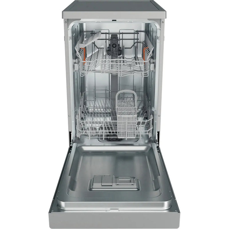 Hotpoint HP2FE10CS90SUK F/S 10 Place Slim Dishwasher - Silver