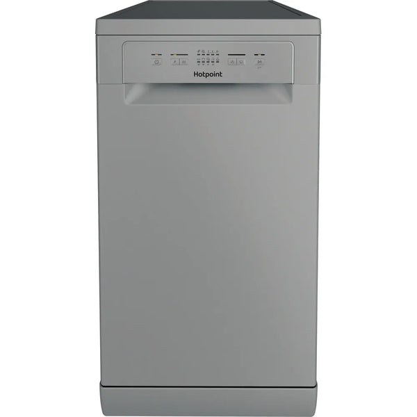 Hotpoint HP2FE10CS90SUK F/S 10 Place Slim Dishwasher - Silver