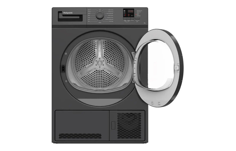 Hotpoint C HD C82 GGGD UK F/S 8kg Condenser Dryer - Graphite