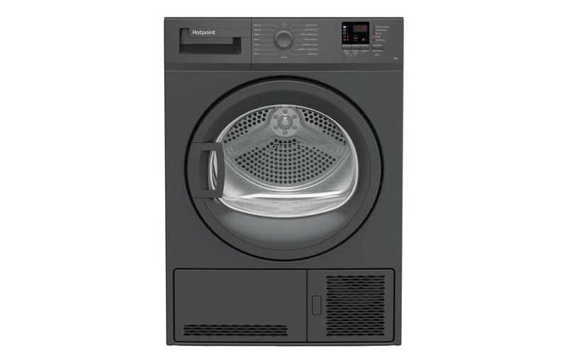 Hotpoint C HD C82 GGGD UK F/S 8kg Condenser Dryer - Graphite
