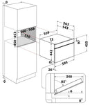 Hotpoint HCW7O7HTSXUK B/I 950W Combination Microwave - Stainless Steel