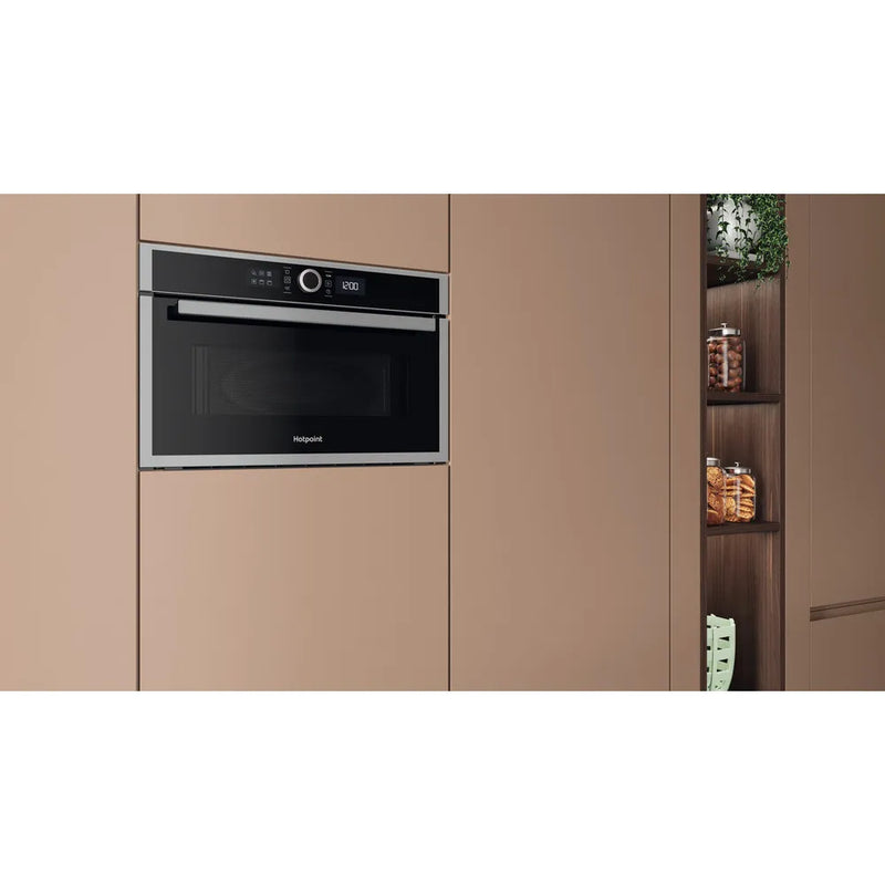 Hotpoint HMD44MXUK B/I 1000W Microwave & Grill - Stainless Steel