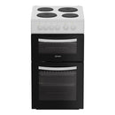 Indesit ITE5EMW Slim Double Electric Cooker - White