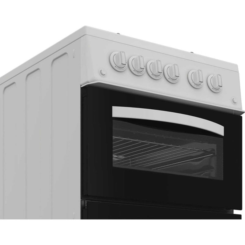 Indesit ITG5GMW Slim Double Gas Cooker - White