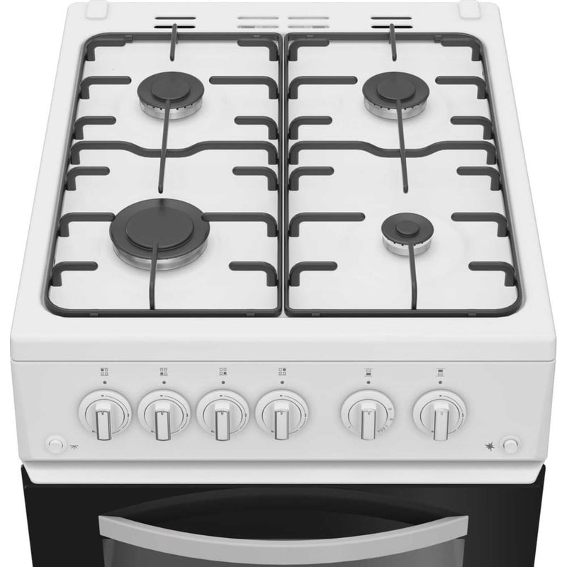 Indesit ITG5GMW Slim Double Gas Cooker - White