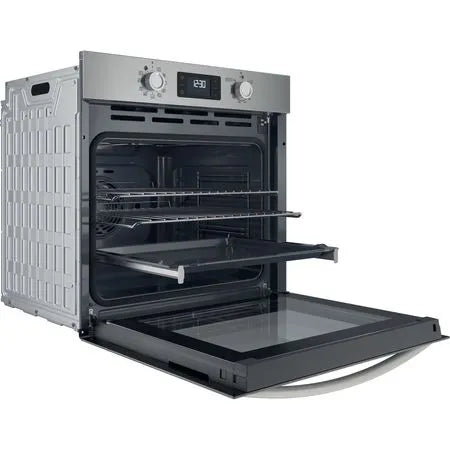 Indesit IO 278P1 X UK Single Pyrolytic Oven - Stainless Steel