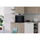Indesit IO 278P1 X UK Single Pyrolytic Oven - Stainless Steel
