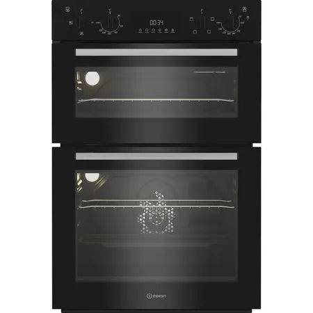 Indesit DII 10D B Double Electric Oven - Black