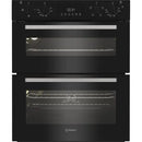 Indesit DUI 10D B Built Under Double Electric Oven - Black