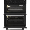 Indesit DUI 10D B Built Under Double Electric Oven - Black