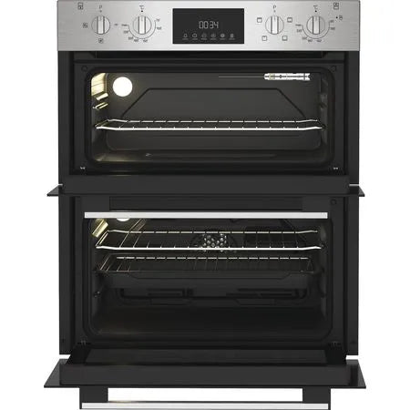 Indesit DUI 10D IX Built Under Double Electric Oven - Stainless Steel