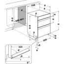 Indesit DUI 10D IX Built Under Double Electric Oven - Stainless Steel