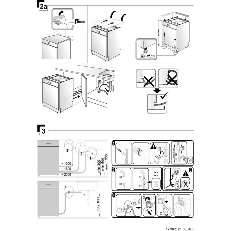 Indesit IN2IE13DT70UK B/I 13 Place Dishwasher