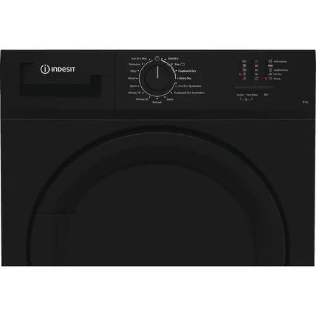 Indesit C YD C82 BBGL UK F/S 8kg Condenser Dryer - Black