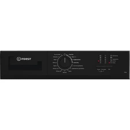 Indesit C YD C82 BBGL UK F/S 8kg Condenser Dryer - Black
