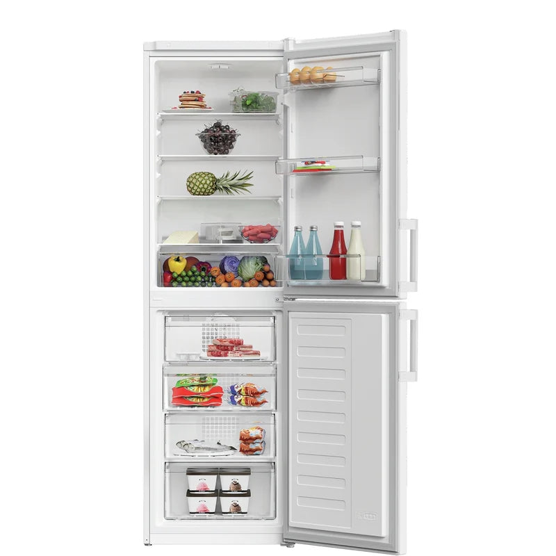 Indesit IKNH 1261 W4UK F/S Frost Free 50/50 Fridge Freezer - White