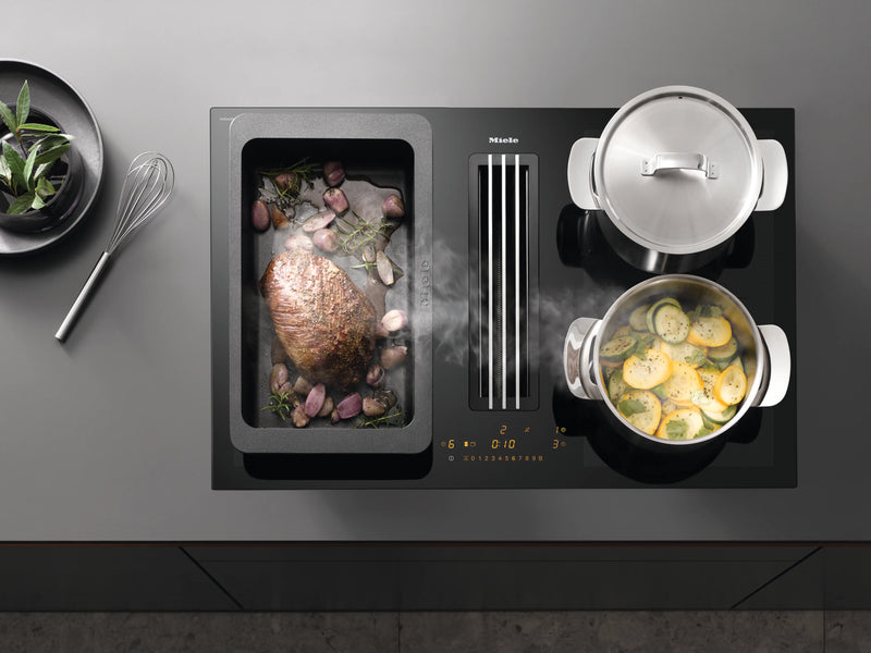 Miele KMDA 7476 FL 80cm Venting Induction Hob - Black